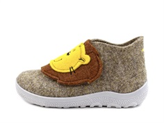 Superfit beige/grey lion slippers wool felt